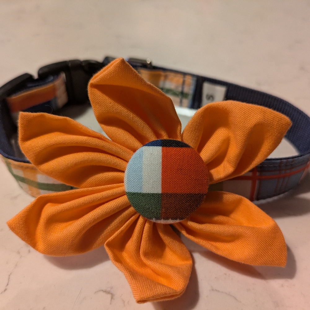 Flower Dog collar - Picture 5 of 16